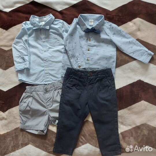 Рубашки, брюки и пиджак 86, 92, 98, 104р