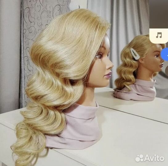 Манекен натуральные волосы