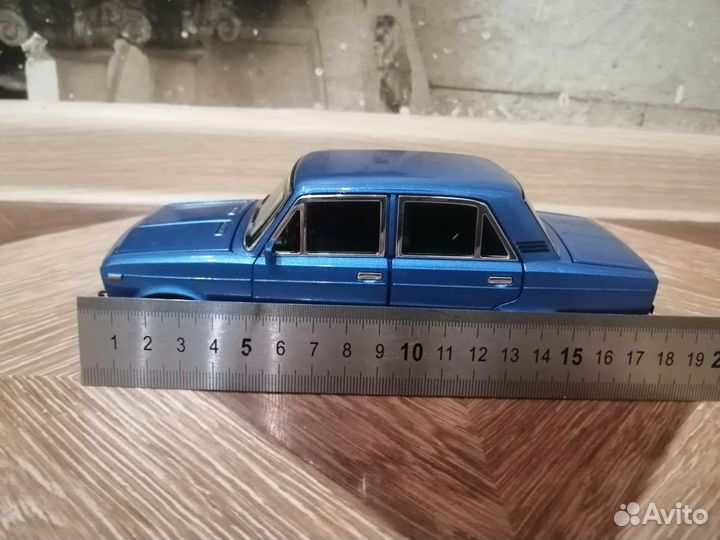 Металлическая машинка ваз 2106 шестерка
