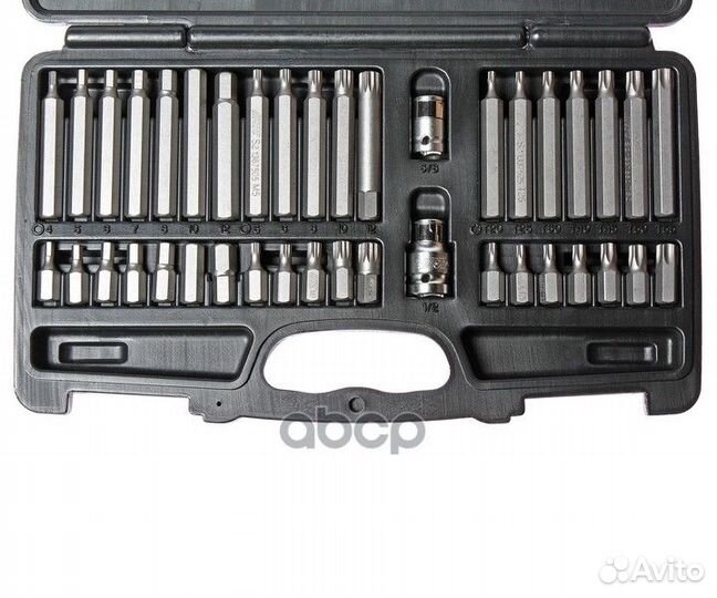 Набор бит torx, HEX, spline с адаптерами 3/8 &