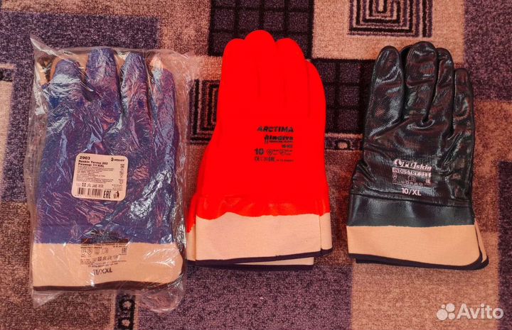 Перчатки рабочие прорезиненные