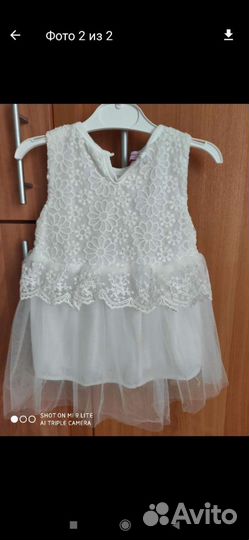 Платье для девочки 74 80