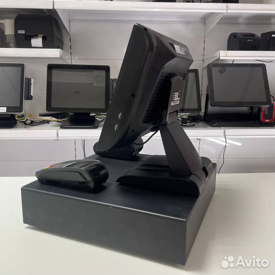 Сенсорный POS моноблок + денежный ящик