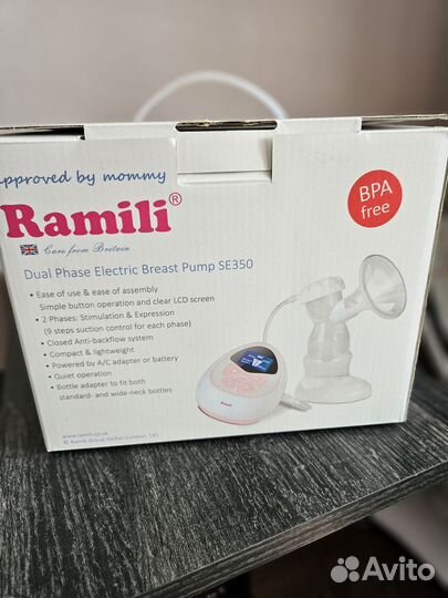 Продаю новый электр.молокоотсос ramili SE350