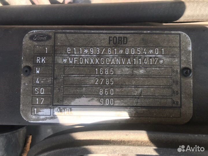 Разбор на запчасти Ford Escort