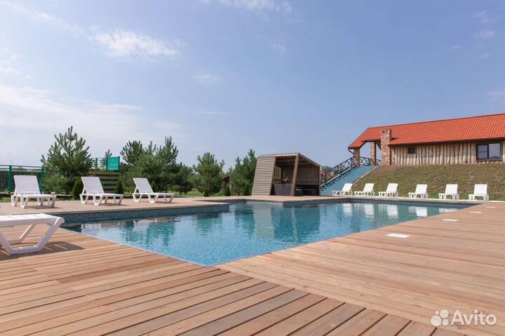 Аренда беседки с бассейном
