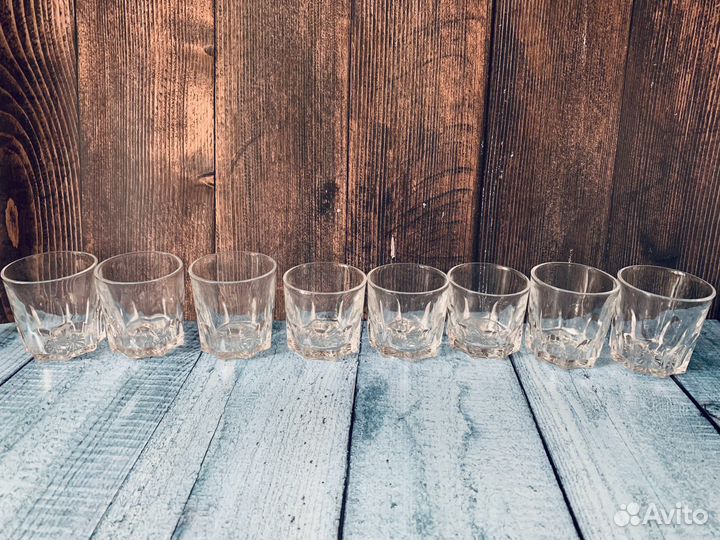 Графин штоф с пробкой и набор рюмок СССР