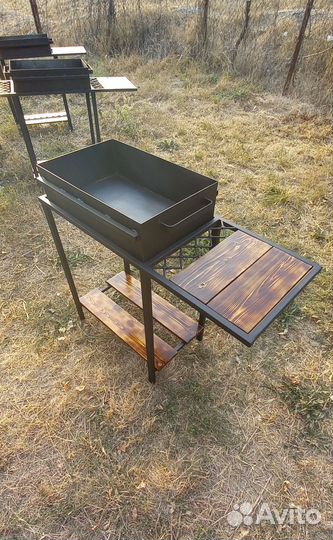 Мангал с полкой