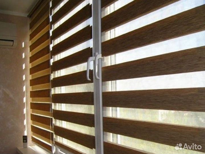 Рулонные шторы день ночь