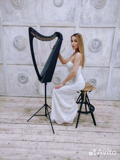 Арфа на мероприятие. Арфистка