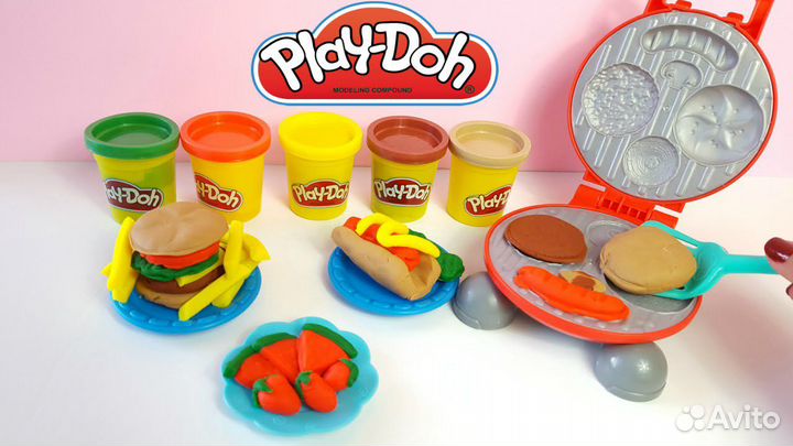 Набор пластилина Плей до Бургер гриль