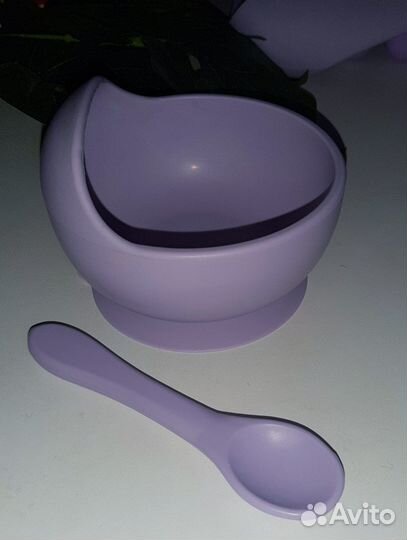 Набор детской силиконовой посуды (4 предмета)