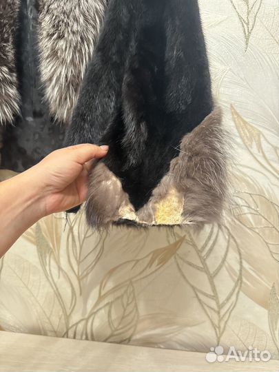 Шуба норка чернобурка мутон 46-48 на запчасти