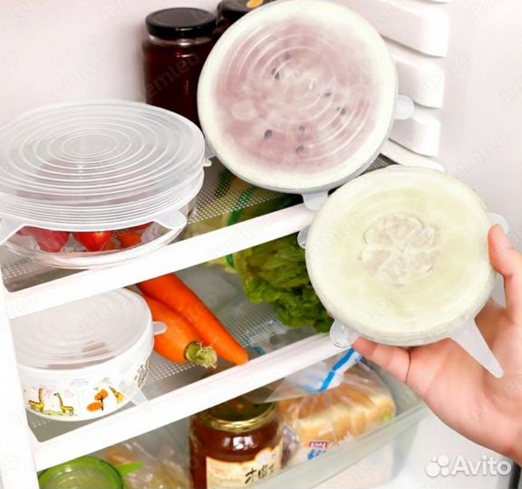 Силиконовые крышки тянучки новые