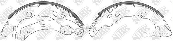 Колодки тормозные барабанные зад 1,312 FN06