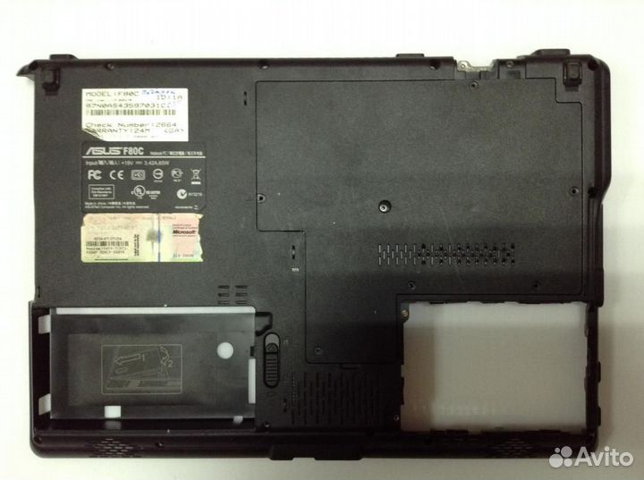 Дно Asus F80C