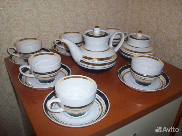 Чайный сервиз Дороги Вербилки СССР Винтаж