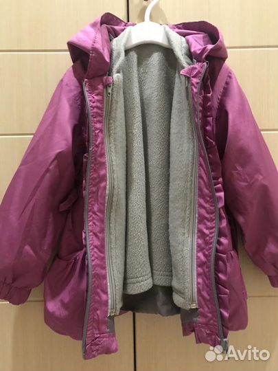 Куртка ветровка и флисовая поддева