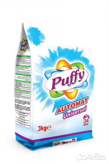 Puffy порошок для стирки автомат universal 3кг