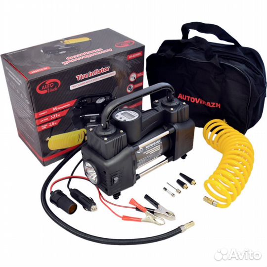 Двухцилиндровый компрессор autovirazh AV-010999