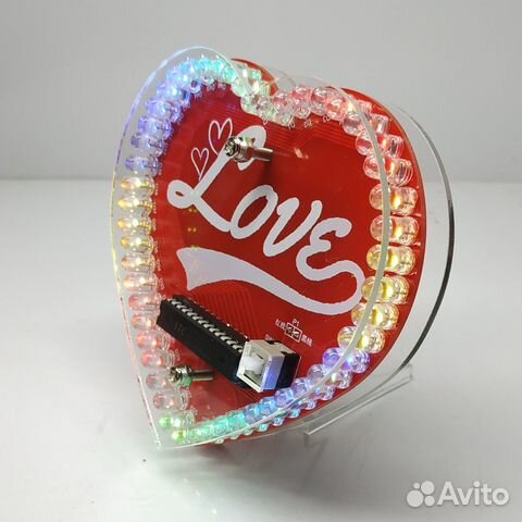 Светодиодное мерцающее сердце RGB