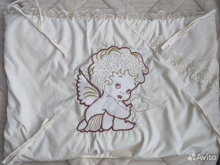 Бортики, балдахин, подушка