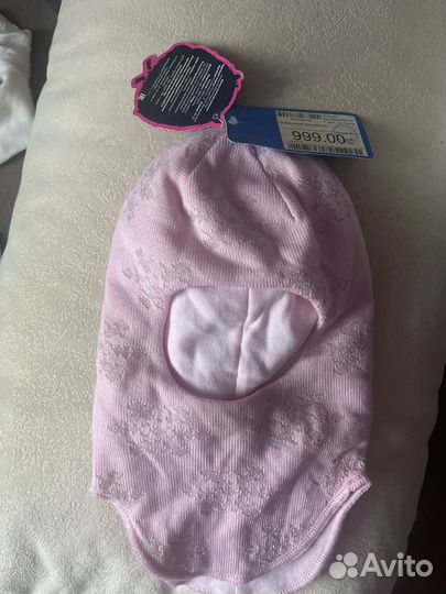 Шапка шлем для девочки 48 50