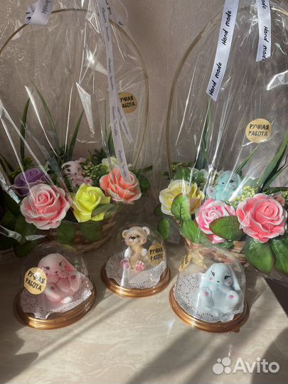 Букет цветов из мыла