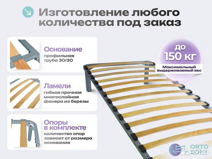 Ортопедическое основание для детской кровати. Опт