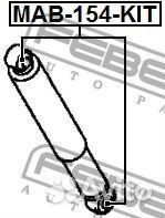 Сайлентблок заднего амортизатора комплект