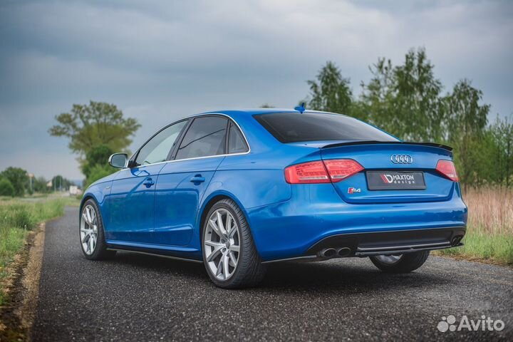 Сплиттер на пороги Audi A4 B8 B8+