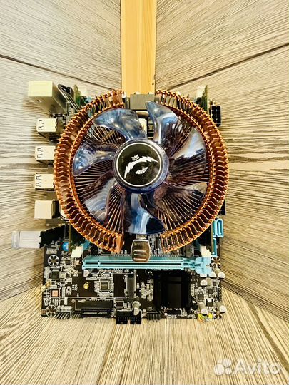 Комплект x79 lga 2011 intel Xeon 2630v2 16gb Кулер