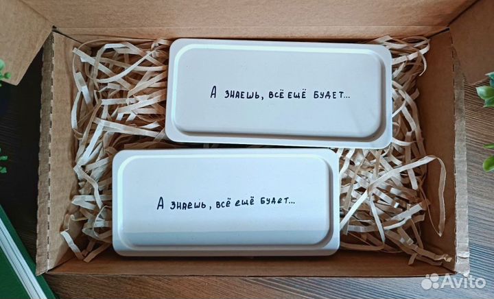 Подсвечник/Подставка из гипса прямоугольные