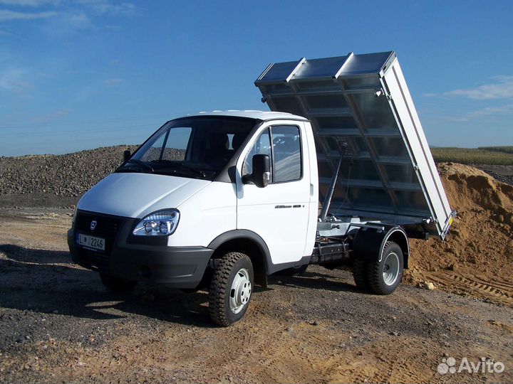 Газель самосвал. Доставка песка, щебня, грунта