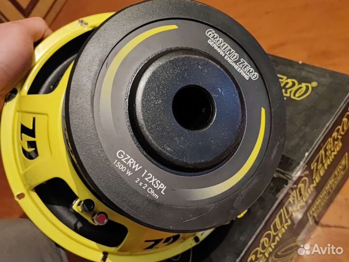 Сабвуфер ground zero girl 12xspl 1500w.2/2Ohm