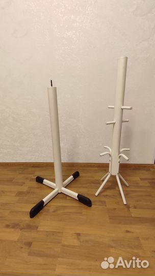 Вешалка напольна для одежды(белая)
