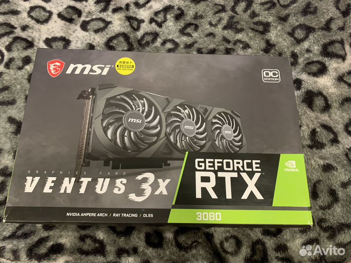 Видеокарта MSI 3080 ventus 3x 10g