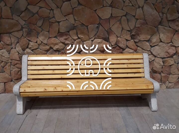 Лавочки из бетона Классик у производства