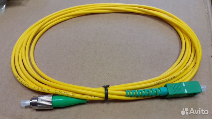 Патчкорд оптический FC/APC-SC/APC, SM 3,0 мм, 3 м