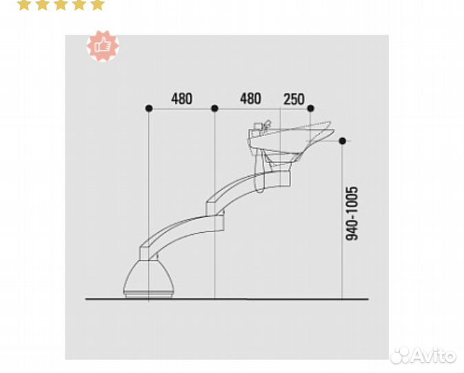 Мойка парикмахерская Jobst swing plus