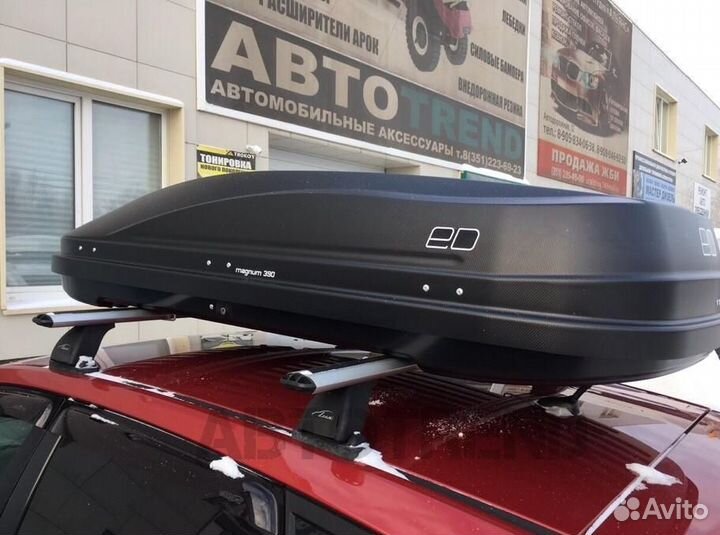 Автобокс на крышу Toyota Camry. ED Магнум