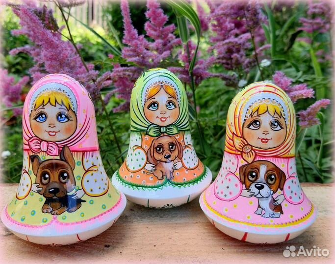 Матрёшка неваляшка ручная роспись