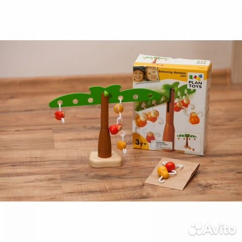 Игра Балансирующие обезьянки Plan Toys