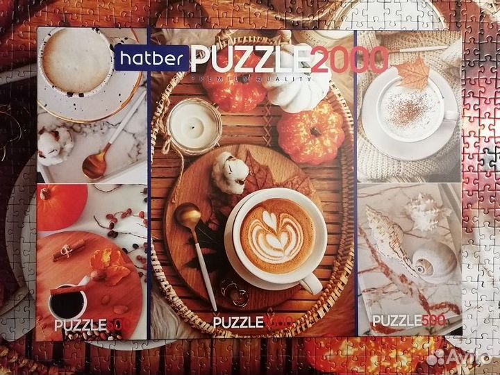 Пазлы б/у разные, 500 -1000 деталей