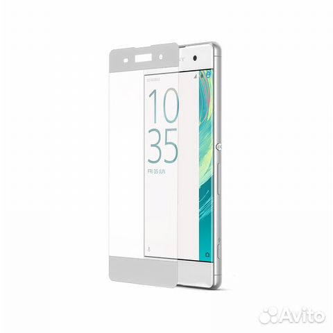 Защитное стекло 2,5D для Sony Xperia XA1 (белое