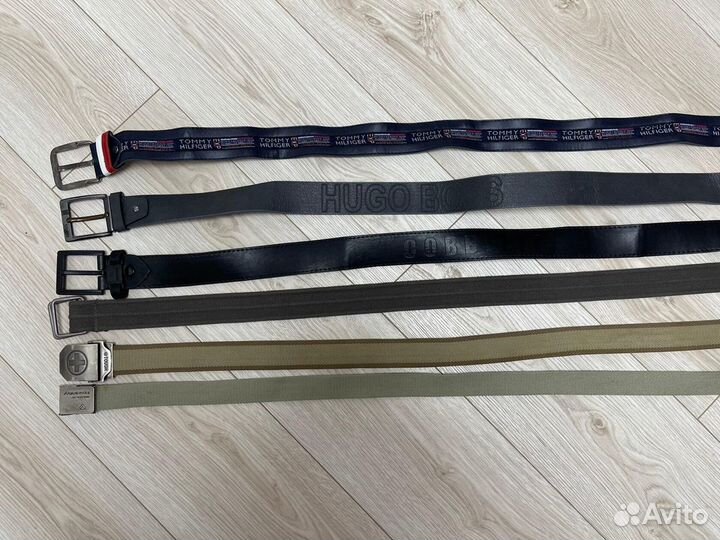 Ремень для брюк мужской кожа текстиль