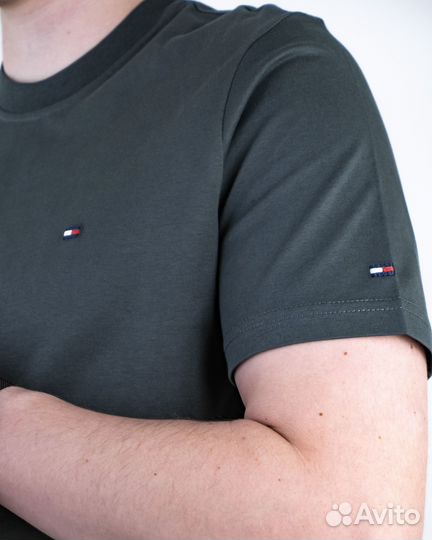 Футболка Tommy Hilfiger (4675) (M, Зеленый)