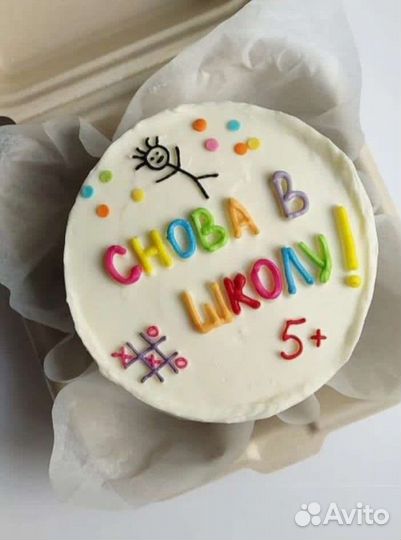 Бенто тортик 1 сентября