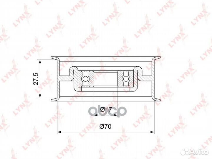 Ролик натяжной приводного ремня PB5137 lynxauto