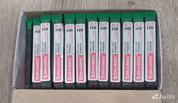 Грифели brauberg комплект 36 шт